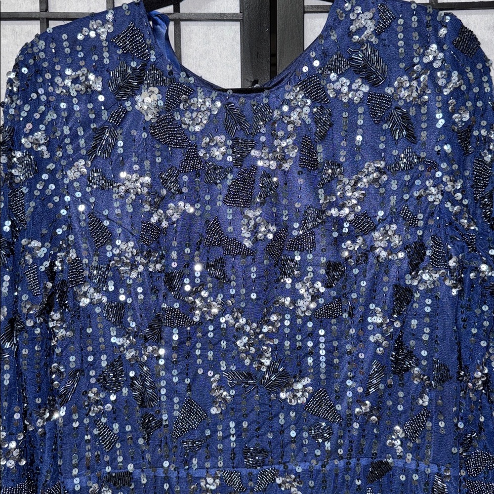 Mac Duggal Embellished High Neck Long Sleeve Midi Dress
Size 12 Brand NWT - Picture 6 of 14